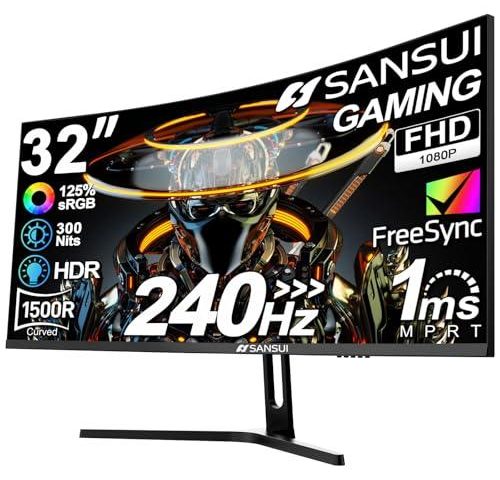 Evaluating the SANSUI 32 Inch Curved 240Hz Gaming Monitor