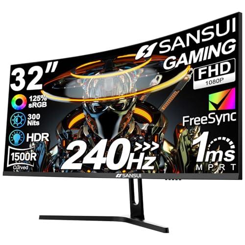 Evaluating the SANSUI 32 Inch Curved 240Hz Gaming Monitor