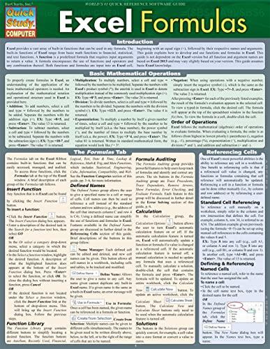 Reviewing the excel Formulas QuickStudy Guide: A Practical ⁢Tool