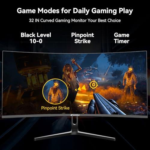 Evaluating the SANSUI 32 Inch Curved 240Hz Gaming monitor