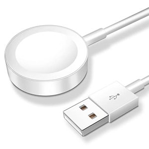 𝟐𝟎𝟐𝟓 𝐔𝐩𝐠𝐫𝐚𝐝𝐞𝐝 for Apple Watch Charger Magnetic Fast Charging Cable [Portable] Magnetic Wireless Charging Compatible with iWatch Series Ultra/10/9/8/7/6/SE/5/4/3/2-[3.3FT] White