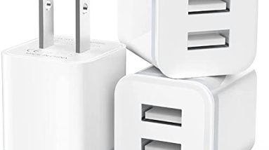 USB Wall Charger, LUOATIP 3-Pack 2.1A 5V Dual Port Cube Power Adapter Plug Block Charging Box Brick for iPhone 13 12 11 Pro Max SE XS XR X 8 7 6 6S Plus, Galaxy, LG, Moto, Android Phones