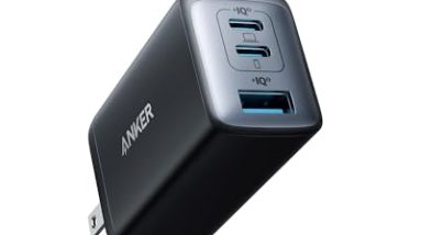 Anker USB C Charger (Nano 65W), PPS 3-Port Fast Compact Foldable USB C Charger Block for MacBook, iPad Pro, Galaxy S24, iPhone 16 / 15 and more series