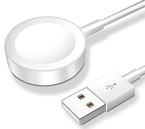 𝟐𝟎𝟐𝟓 𝐔𝐩𝐠𝐫𝐚𝐝𝐞𝐝 for Apple Watch Charger Magnetic Fast Charging Cable [Portable] Magnetic Wireless Charging Compatible with iWatch Series Ultra/10/9/8/7/6/SE/5/4/3/2-[3.3FT] White