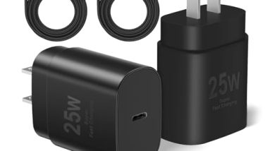 Type C Charger Fast Charging, USB C Charger Block, 2-Pack 25W Phone Super Fast Charger with 6Ft USB-C Cable Compatible with iPhone 15/16/Plus/Pro/Pro Max, Galaxy S25/S24/Plus/Ultra