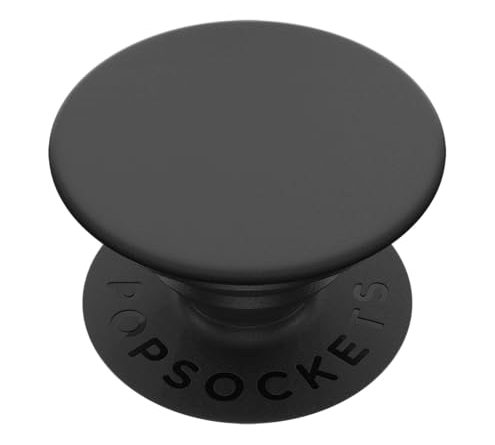 ​​​​PopSockets Phone Grip with Expanding Kickstand, Adhesive Grip - Black
