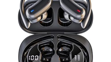 TRAUSI Wireless Earbuds, Bluetooth 5.4 Headphones, True Wireless Stereo Earphones with IPX7 Waterproof, Noise Cancelling Mic, Fast Charging and Comfort Fit Ear Buds for Sports/Workouts - Black TRAUSI Wireless Earbuds, Bluetooth 5.4 Headphones, True Wireless Stereo Earphones with IPX7 Waterproof, Noise Cancelling Mic, Fast Charging and Comfort Fit Ear Buds for Sports/Workouts - Black