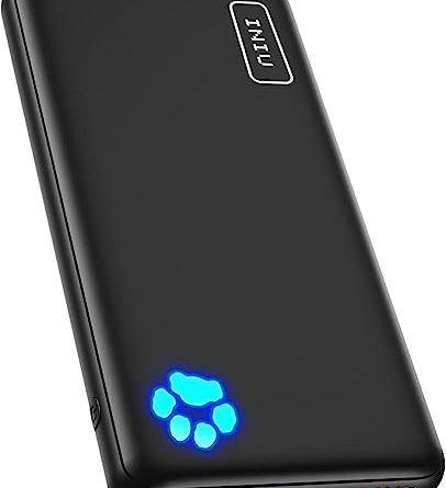 INIU Portable Charger, Slimmest 10000mAh 5V/3A Power Bank, USB C in&out High-Speed Charging Battery Pack, External Phone Powerbank Compatible with iPhone 16 15 14 13 12 Samsung S22 S21 Google iPad etc