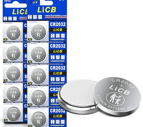 LiCB CR2032 3V Lithium Battery(10-Pack)