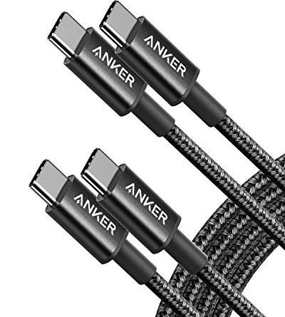 Anker USB C to USB C Cable, Type-C 60W Fast Charging Cable (6FT, 2Pack) for iPhone 16 Series, iPad mini 6 and More (Black)