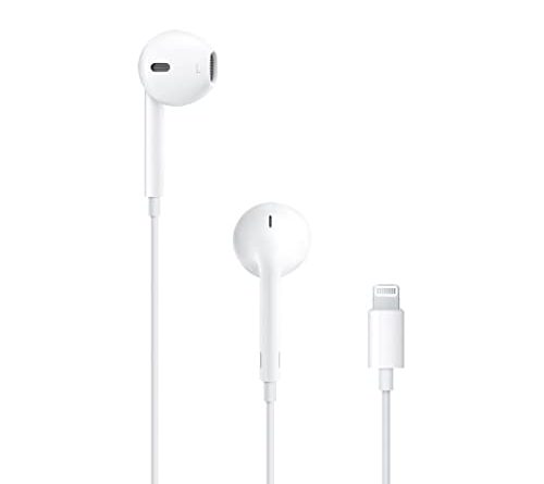 Apple EarPods Headphones with Lightning Connector, Wired Ear Buds for iPhone with Built-in Remote to Control Music, Phone Calls, and Volume