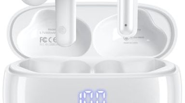 JGUG Wireless Earbuds, Bluetooth Ear Buds Headphones with LED Charging Case, Deep Bass Stereo Sound, 40 Hours Playtime, IP7, Lightweight in-Ear Earphones for iPhone Android Sports Workout JGUG Wireless Earbuds, Bluetooth Ear Buds Headphones with LED Charging Case, Deep Bass Stereo Sound, 40 Hours Playtime, IP7, Lightweight in-Ear Earphones for iPhone Android Sports Workout