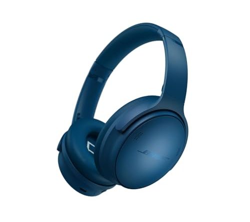 Bose QuietComfort Bluetooth Headphones, Wireless Headphones with Active Over Ear Noise Cancelling and Mic, Deep Bass, Up to 24 Hours of Playtime, Twilight Blue - Limited Edition Color