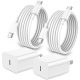 iPhone 16 15 Charger Fast Charging,20W Apple iPad USB C Fast Charger,2Pack 6ft USB C Wall Charger Block for iPhone 16/16 Pro/16 Pro Max/15/15 Plus/15 Pro/15 Pro Max, iPad Pro/Mini, MacBook iPhone 16 15 Charger Fast Charging,20W Apple iPad USB C Fast Charger,2Pack 6ft USB C Wall Charger Block for iPhone 16/16 Pro/16 Pro Max/15/15 Plus/15 Pro/15 Pro Max, iPad Pro/Mini, MacBook