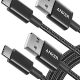 Anker USB Type C Cable, [2-Pack, 6 ft] Premium Nylon USB-A to USB-C Fast Charging Type C Cable, for Galaxy S10 / Note 8, LG V20 and Other USB C Charger