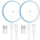 MagSafe Charger 2 Pack 15W Magnetic Wireless Charger Fast Charging Pad Compatible with iPhone 16/15/14/13/12 Series & AirPods 3/2/Pro Magnetic MagSafe Charging Pad with Dual Ports MagSafe Charger 2 Pack 15W Magnetic Wireless Charger Fast Charging Pad Compatible with iPhone 16/15/14/13/12 Series & AirPods 3/2/Pro Magnetic MagSafe Charging Pad with Dual Ports
