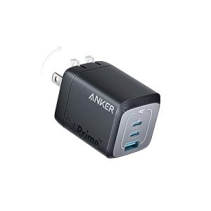 Anker Prime 67W USB C Charger, Anker GaN 3-Port Compact Fast PPS Wall Charger, for MacBook Pro/Air, Pixelbook, iPad Pro, iPhone 16/15/Pro, Galaxy S25/S24, Note20, Pixel, Apple Watch