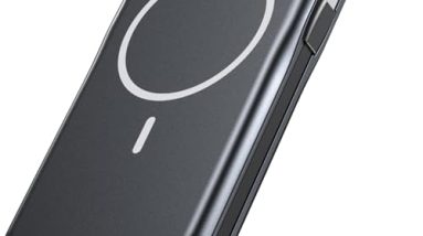 Magnetic Portable Charger, 10000mAh Power Bank, 5 in 1 Portable Charger with Built in Cable, 20W Fast Charging for Magsafe Battery Pack Compatible with iPhone 16/15/14/13 Pro/Pro Max, Samsung Series