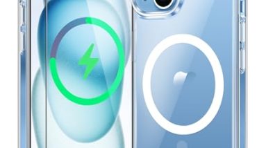 FNTCASE for iPhone 15 Case: for iPhone 14 | iPhone 13 Case Support Magnetic Charging Military Grade Drop Protection Anti Yellowing | Rugged Shockproof Phone Cover - 6.1 inch (Clear)