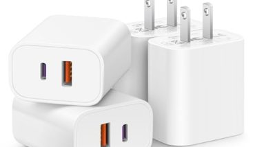 [4 Pack] USB C Charger Block Fast Charging Multiport Adpater [PD 20W USB-C & QC 3.0 USB-A Port] for i Phone 16/15/14/13/12/11/X/8, i Pad, Sam Sung, Google, Galaxy & More