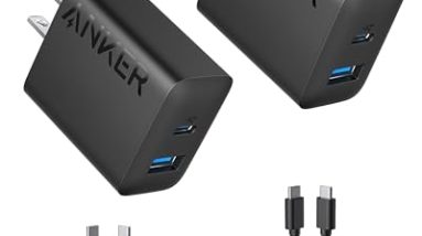Anker iPhone 16 Charger, 2-Pack 20W Fast USB C Charger Block, for iPhone 16/16 Pro Max/15 Series/iPad Pro and More (Black, 2 Pack & 2 Cable)