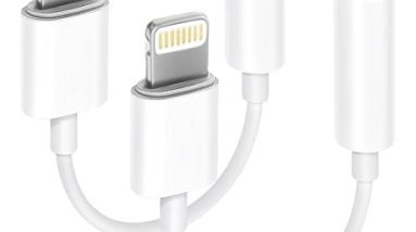 Seulliya [Apple MFi Certified 2 Pack Lightning to 3.5 mm Headphone Jack Adapter, iPhone Aux Adapter Converter Dongle Audio Cable Compatible with iPhone 14 13 12 11 X XS 8 7