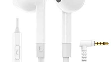 LUDOS FEROX Wired Earbuds in-Ear Headphones, 5 Year Warranty, Earphones with Microphone, Noise Isolation Corded for 3.5mm Jack Ear Buds for iPhone, Samsung, Computer, Laptop, Kids, School Students