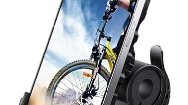 Lamicall Bike Phone Holder, Motorcycle Mount - Motorcycle Phone Holder, Handlebar Cell Phone Clamp, Scooter Phone Clip for iPhone 16 Pro Max/Plus, 15 Pro Max, S10, S20, More 4.7" to 6.8" Smartphones