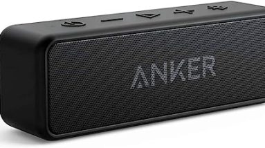 Anker Soundcore 2 Portable Bluetooth Speaker with Stereo Sound, Bluetooth 5, Bassup, IPX7 Waterproof, 24-Hour Playtime, Wireless Stereo Pairing, Speaker for Home, Outdoors, Travel Anker Soundcore 2 Portable Bluetooth Speaker with Stereo Sound, Bluetooth 5, Bassup, IPX7 Waterproof, 24-Hour Playtime, Wireless Stereo Pairing, Speaker for Home, Outdoors, Travel