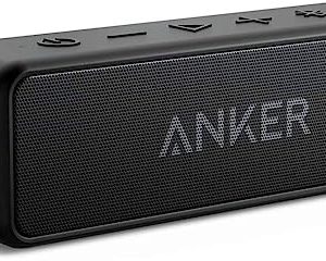 Anker Soundcore 2 Portable Bluetooth Speaker with Stereo Sound, Bluetooth 5, Bassup, IPX7 Waterproof, 24-Hour Playtime, Wireless Stereo Pairing, Speaker for Home, Outdoors, Travel