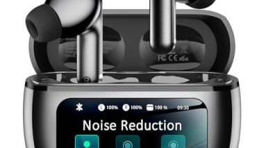 Wireless Earbuds, Ear Buds Active Noise Cancelling with Charging Case, 6.0 Bluetooth Earbuds with AI Clear Calls, 40H Playtime for Sports & Working, Stereo Sound Headphones for iPhone/Android/iPad