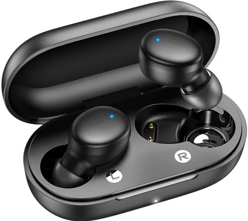 kurdene Wireless Earbuds Bluetooth 5.3 in Ear Buds Light Weight Headphones,Deep Bass Sound,Built in Mics Headset,Clear Calls Earphones for Sports Workout