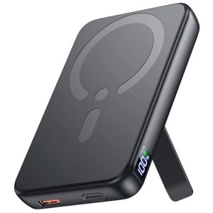 for Magsafe Portable Charger, 12000mAh Wireless Magnetic Power Bank with Stand and PD 20W Fast Charging, for Magsafe Battery Pack Compatible with iPhone 17/16/15/14/13 Series,Travel Camping Essential