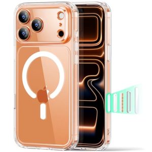 ESR for iPhone 17 Pro Max Case, Camera Control, Compatible with MagSafe, Shockproof Military-Grade Protection, Magnetic Phone Case for iPhone 17 Pro Max, Classic Hybrid Case, Clear