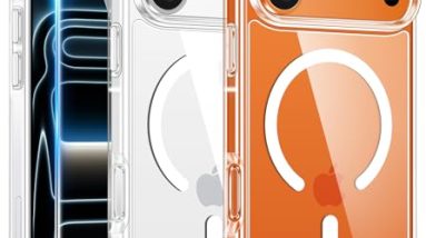 FNTCASE for iPhone 17 Pro Case: Clear Magnetic Transparent Phone Cases with Screen Protector Slim Anti Yellowing Military Grade Drop Protection Rugged Shockproof Protective Cell Phone Cover (Clear)