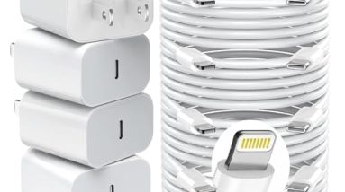 GREPHONE iPhone Charger Fast Charging,20W PD USB C Wall Charger 4 Pack with 6FT Fast Charging Cable - Fast Charger for iPhone 14/14 Pro Max/13/13 Pro/12/12 Pro/11/11 Pro/XS, iPad