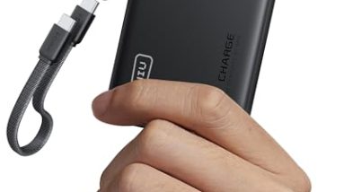 INIU Portable Charger, Ultra Slim 10000mAh 45W PD Power Bank, USB C in&Out Fast Charging Battery Pack, Travel Essential Phone Powerbank Compatible with iPhone 17 16 15 Samsung S22 S21 Google iPad etc