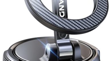 Car Phone Holder for Magsafe [78+LBS Strongest Suction & 2400gf Magnetic] 360° Adjustable Car Phone Mount, Phone Holders for Your Car for iPhone 17 Pro Max 16 15 14 13 12 Air Plus (Carbon Fiber)