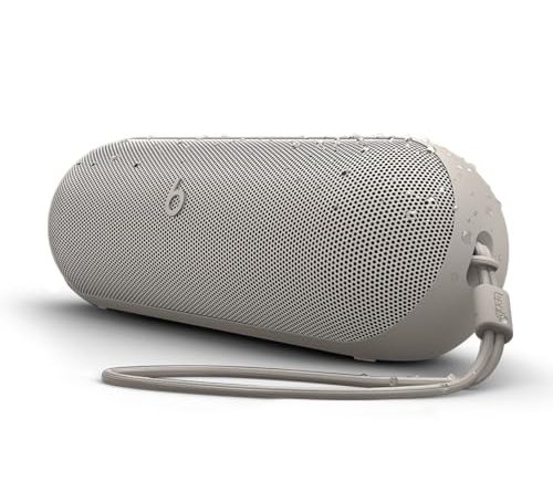 Beats Pill x Kim Kardashian - Wireless Bluetooth Speaker and Portable Charger via USB-C - Up to 24 Hours Battery Life, IP67 Water Resistant, Apple & Android Compatible, Built-in Mic – Light Gray