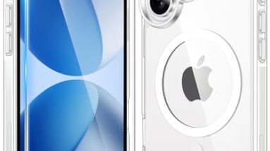 FNTCASE for iPhone 17 Case Clear: Magnetic Transparent Phone Cases with Screen Protector Slim Anti Yellowing Military Grade Drop Protection Rugged Shockproof Protective Cell Phone Cover (A-Clear)