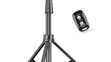 SENSYNE 62" Phone Tripod & Selfie Stick, Extendable Cell Phone Tripod Stand with Wireless Remote and Phone Holder, Compatible with iPhone Android Phone, Camera