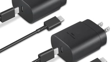 Type C Charger, 2-Pack 25W Type C Fast Charging Block with 6ft USB C Charger Cable Compatible with Galaxy S25 S24 S23 S22 S21+/Phone 16/16 Pro Max/15/15 Pro Max/15 Plus-Black