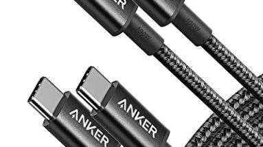 Anker USB C to USB C Cable (6FT, 2Pack), Type-C 100W Charger Cord Fast Charging for iPhone 17 Series,MacBook Pro 2020,Pixel and More(Black) Anker USB C to USB C Cable (6FT, 2Pack), Type-C 100W Charger Cord Fast Charging for iPhone 17 Series,MacBook Pro 2020,Pixel and More(Black)