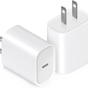 USB C Charger Block 20W, Ocupwei PD 3.0 Fast Charging Wall Charger USBC Power Adapter Type C Brick Cube for iPhone 17/Pro/Pro Max/17 Air/ 16/16 Pro/16 Pro Max/15/Plus/Pro/Pro Max [2 Pack]