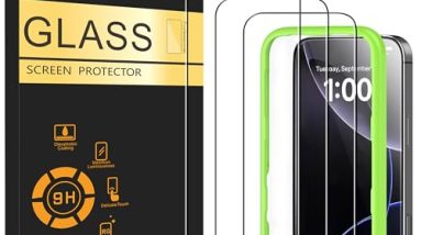 Ailun 3 Pack Screen Protector for iPhone 16 Pro [6.3 inch] + 3 Pack Camera Lens Protector with Installation Frame,Case Friendly Tempered Glass Film,[9H Hardness] - HD