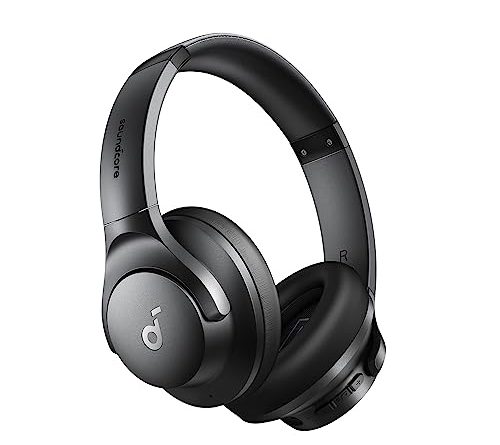 Soundcore by Anker Q20i Hybrid Active Noise Cancelling Headphones, Wireless Over-Ear Bluetooth, 40H Long ANC Playtime, Hi-Res Audio, Big Bass, Customize via an App, Transparency Mode