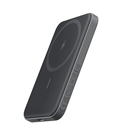 Anker 621 Magnetic Portable Charger (MagGo), 5,000mAh Wireless Power Bank with USB-C Cable, Magsafe-Compatible Battery Pack for iPhone 16/15/14/13/12 Series