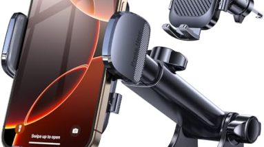 Romuto Phone Holders for Your Car Phone Holder Mount【Super Suction】 Cell Phone Mount for Car Accessories for Women Men Dashboard/Windshield/Vent Truck Stand for iPhone 17 16 Garmin GPS Vehicle Mounts