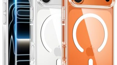 FNTCASE for iPhone 17 Pro Case: Compatible with Magsafe Clear Magnetic Phone Cases with Screen Protector Anti-Yellowing Shockproof Protective Rugged Transparent Cover - 6.3 inch (A-Clear)