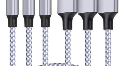 TAKAGI for iPhone Charger, [MFi Certified] Lightning Cable 3PACK 6FT Nylon Braided USB Charging Cable High Speed Transfer Cord Compatible with iPhone 14/13/12/11 Pro Max/XS MAX/XR/XS/X/8/iPad